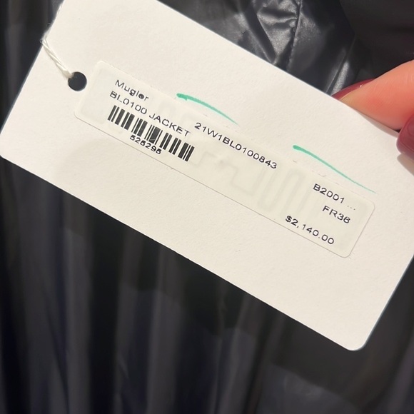 Mugler | NWT SOLD OUT Cropped Blouson Jacket in Beige and Black - US 4/FR 36 - Picture 12 of 15